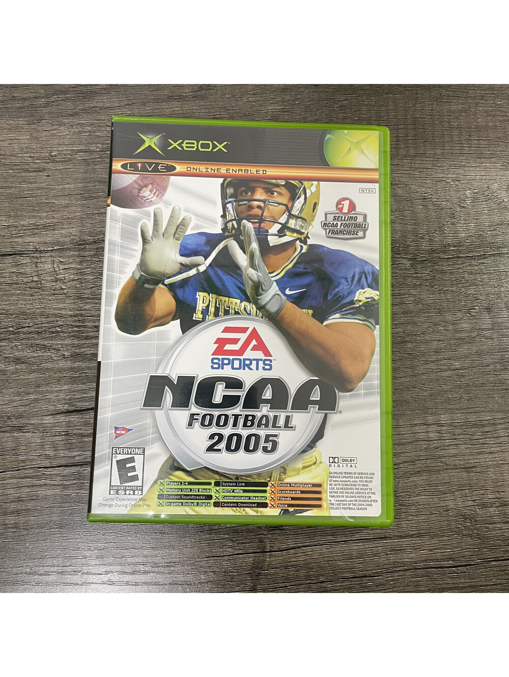 NCAA Football 2005 & Top Spin Combo (Original Xbox) COMPLETE IN BOX & TESTED